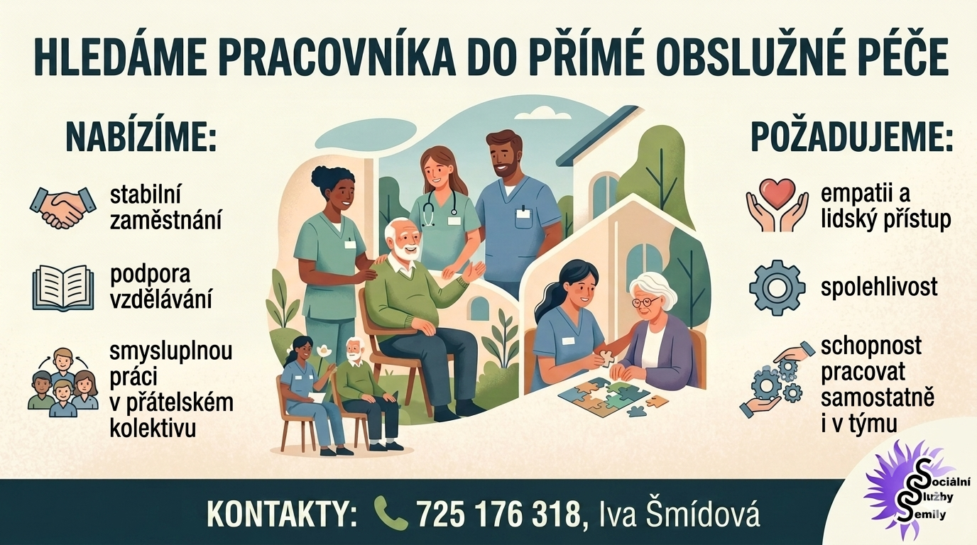 Inzerát - Pracovník přímé obslužné péče